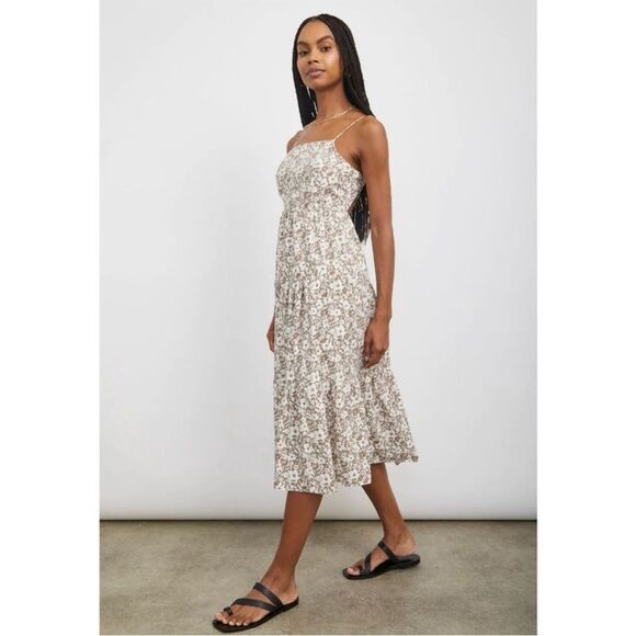 Rails Lena Midi Dress in Cafe Floral S - Picture 9 of 9